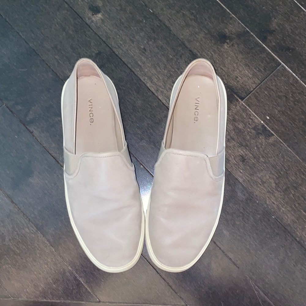 Vince Grey Slip On Shoes 9
